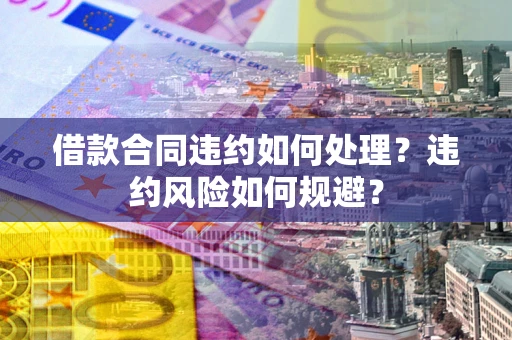 济南借款合同违约如何处理？违约风险如何规避？