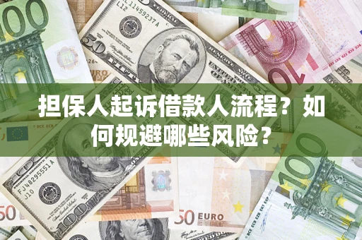 济南担保人起诉借款人流程？如何规避哪些风险？