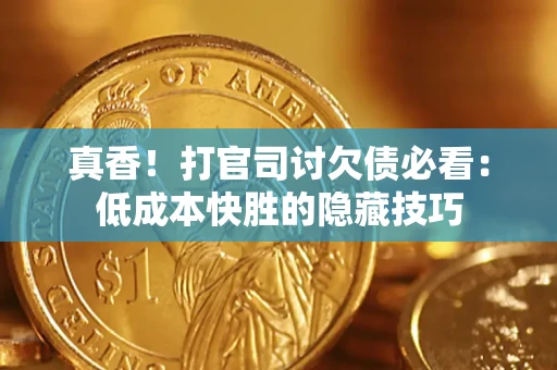 济南真香！打官司讨欠债必看：低成本快胜的隐藏技巧